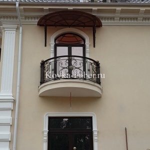 Кованый навес над балконом. Полукруглой формы., фото 2