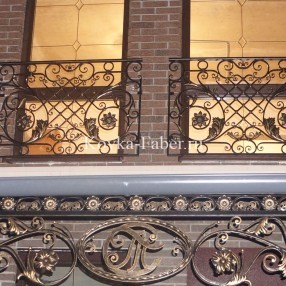 Кованая решетка в стиле барокко