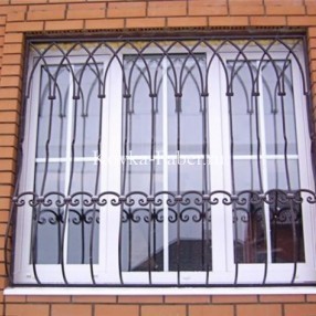 Кованые решетки на окна «пузатые»